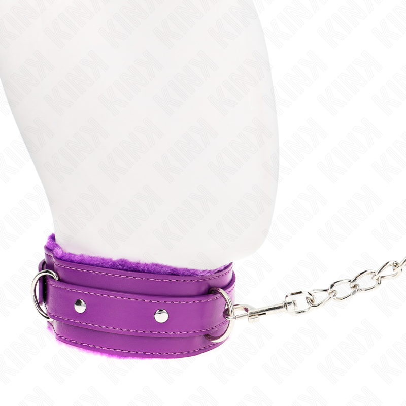 Kink - Halsband Mit Leine 65 Cm Mit Einschrã„Nkungen Lila 36-42 Cm X 5,5 Cm