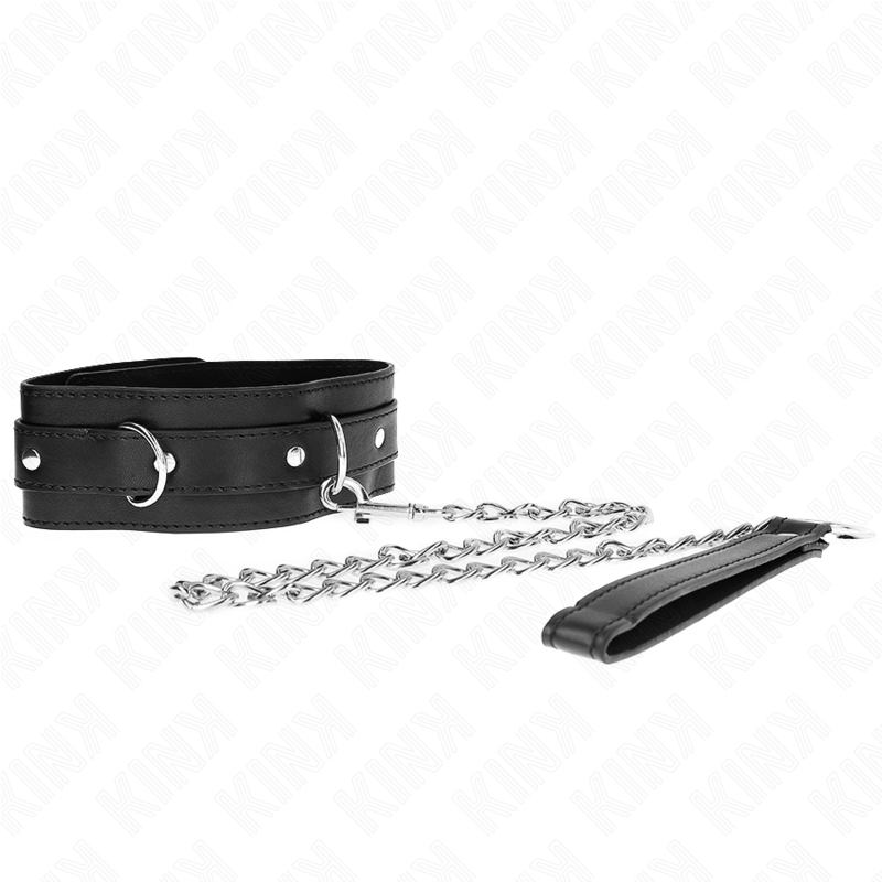 Kink - Halsband Mit Gãœrtel 65 Cm Mit Riemen Schwarz 54 X 4,5 Cm