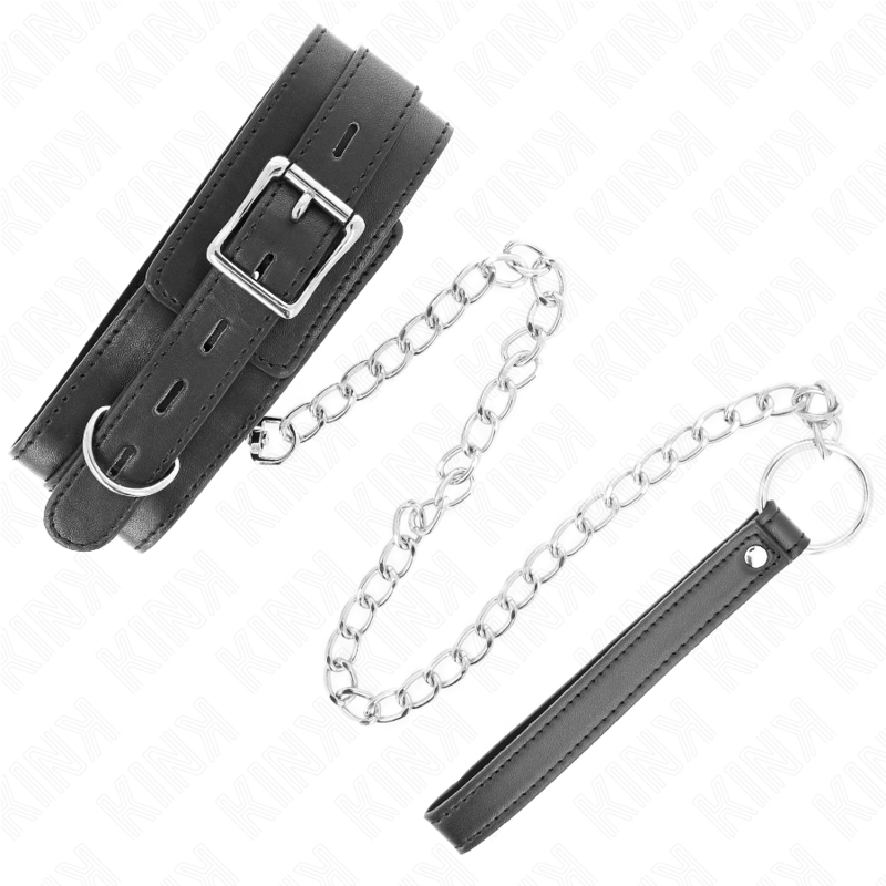 Kink - Halsband Mit Gãœrtel 65 Cm Mit Riemen Schwarz 54 X 4,5 Cm