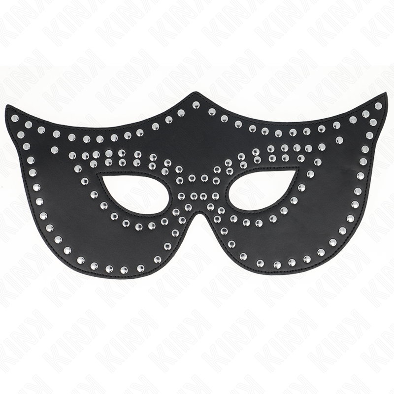 Kink - Kunstledermaske Mit Nieten Modell 2 30 X 12 Cm