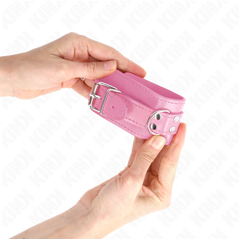 Kink - Einfache Handgelenksfesseln Rosa Verstellbar 20-23 Cm X 5,5 Cm