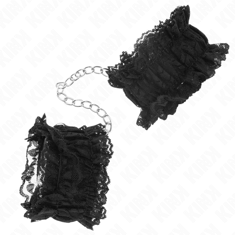 Kink - Elastische Handgelenksfesseln Aus Spitze Negro