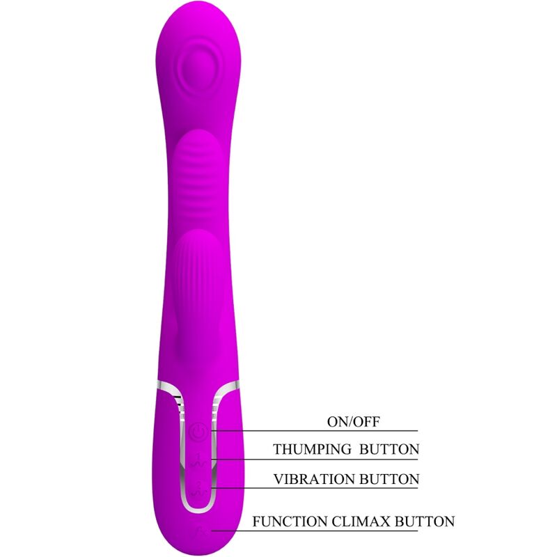 Pretty Love - Shania Triple Rabbit Vibrator Multifunktions-Rosa