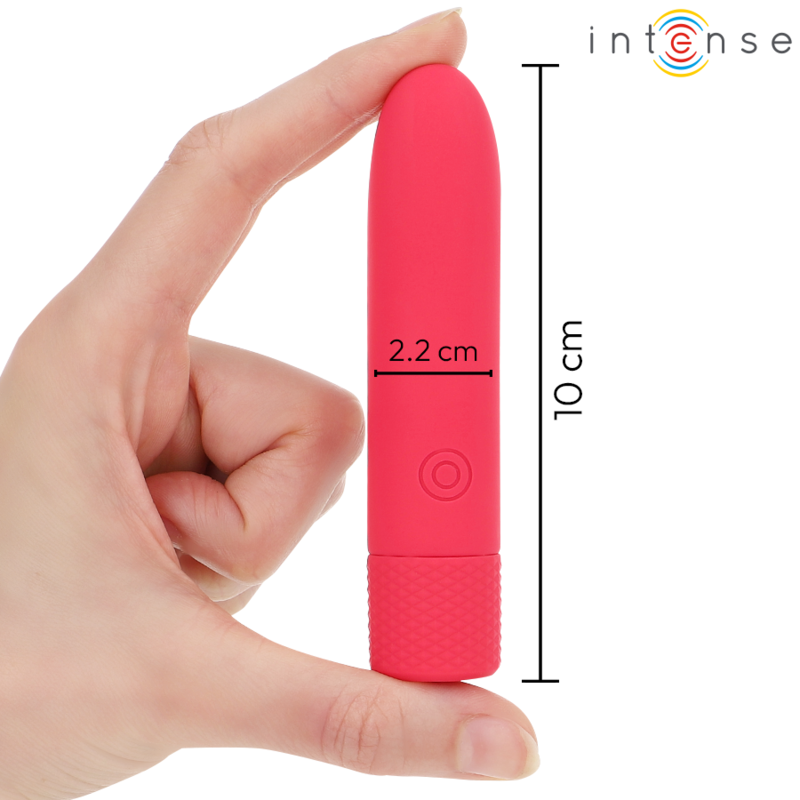 Intense - Symone Usb Wiederaufladbarer Vibrierender Bullet 8 Vibrationen Rot 10 X 2,2 Cm