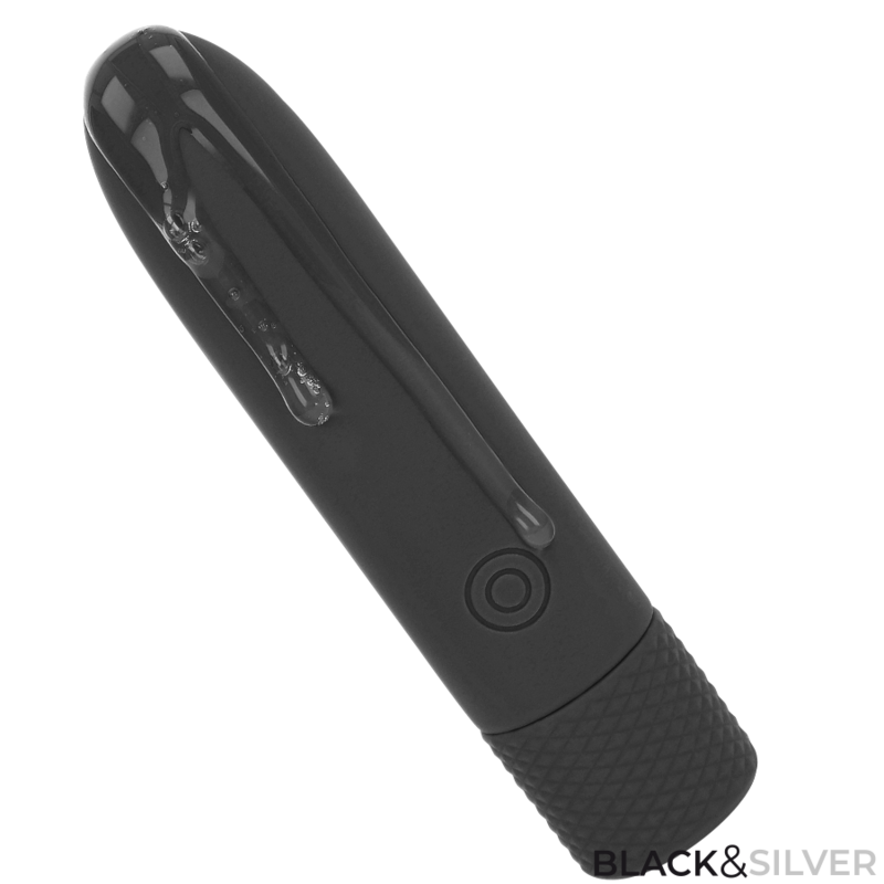 Black & Silver - Geri Usb Wiederaufladbarer Vibrierender Bullet 8 Vibrationen Schwarz 10 X 2,2 Cm