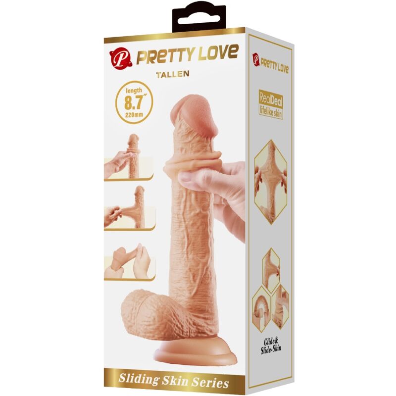 Pretty Love - Grosser Realistischer Dildo 22 Cm Fleisch