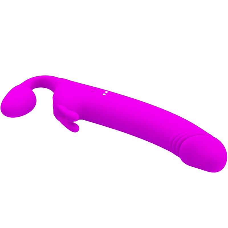 Pretty Love - Zanini Strapless Strap-On 10 Vibrationen Lila