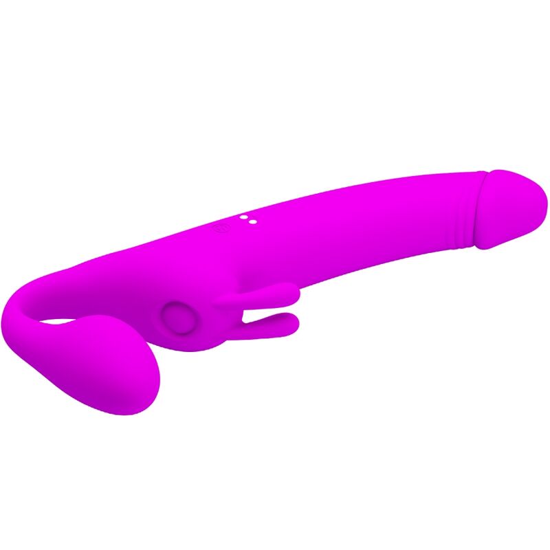 Pretty Love - Zanini Strapless Strap-On 10 Vibrationen Lila