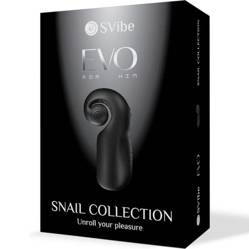 Snail Vibe - Evo Fãœr Ihn Mnnlicher Masturbator Slide Nroll Schwarz