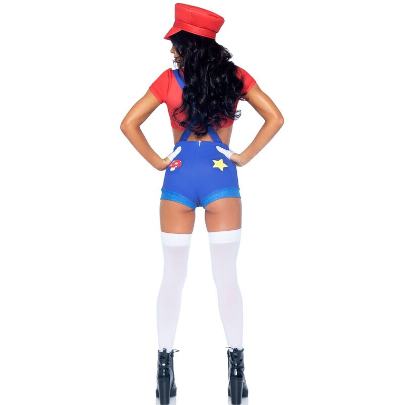 Leg Avenue - Sexy Kostãœm Mario Bros Rot/Blau S