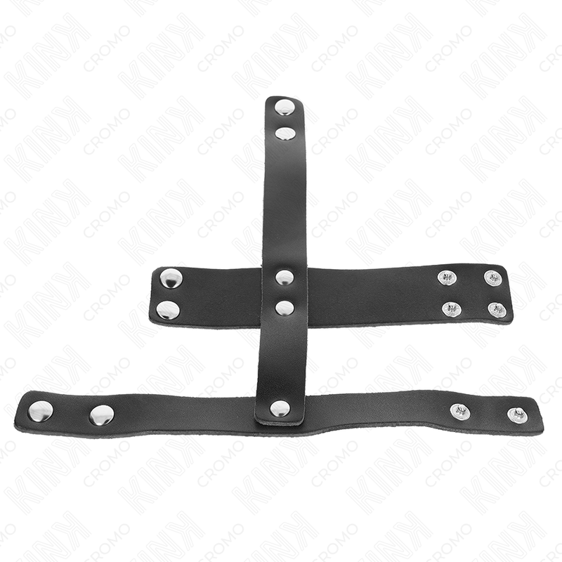 Kink - Peniskãfigring Aus Leder Mit Verstellbarem Hockentrenner