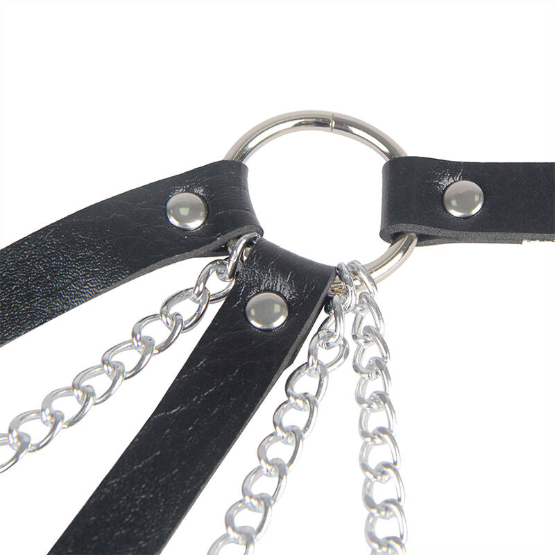 Subblime - 953713 Punk Bondage Gãœrtel Metallschnalle Schwarz Eine Grã–Sse