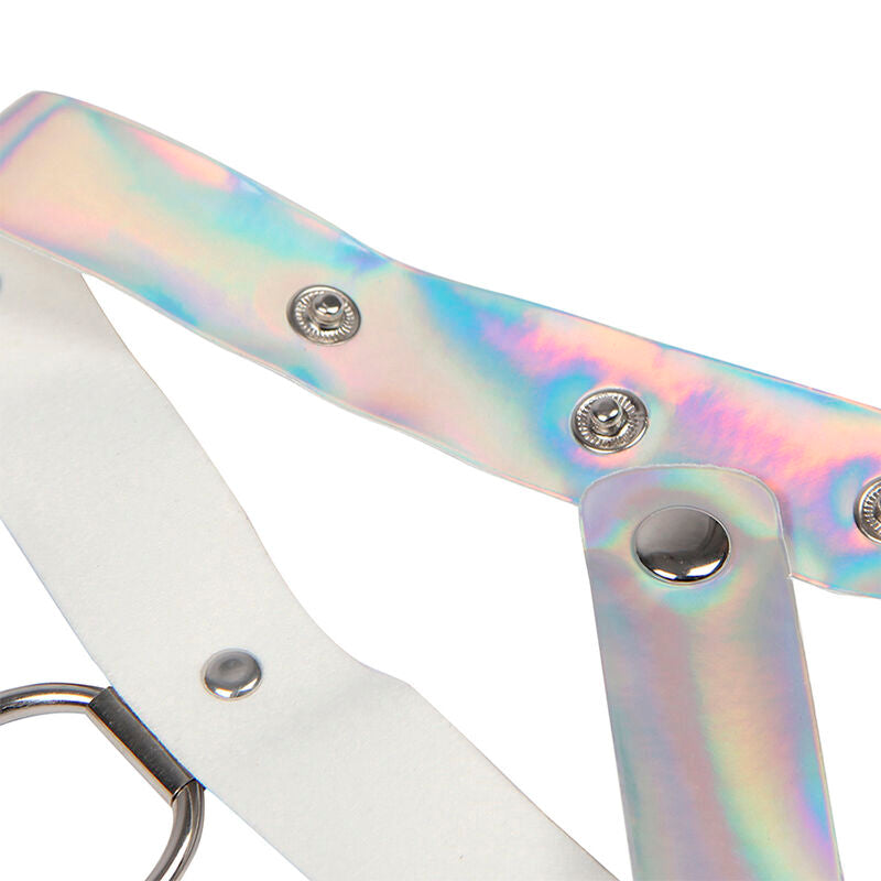 Subblime - 953737 Brustgurt Mit Ringen Und Ketten Silber Eine Grã–Sse
