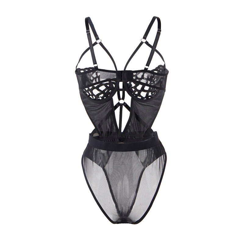 Subblime - 954055 Sexy Spitzen-Body Schwarz S/M