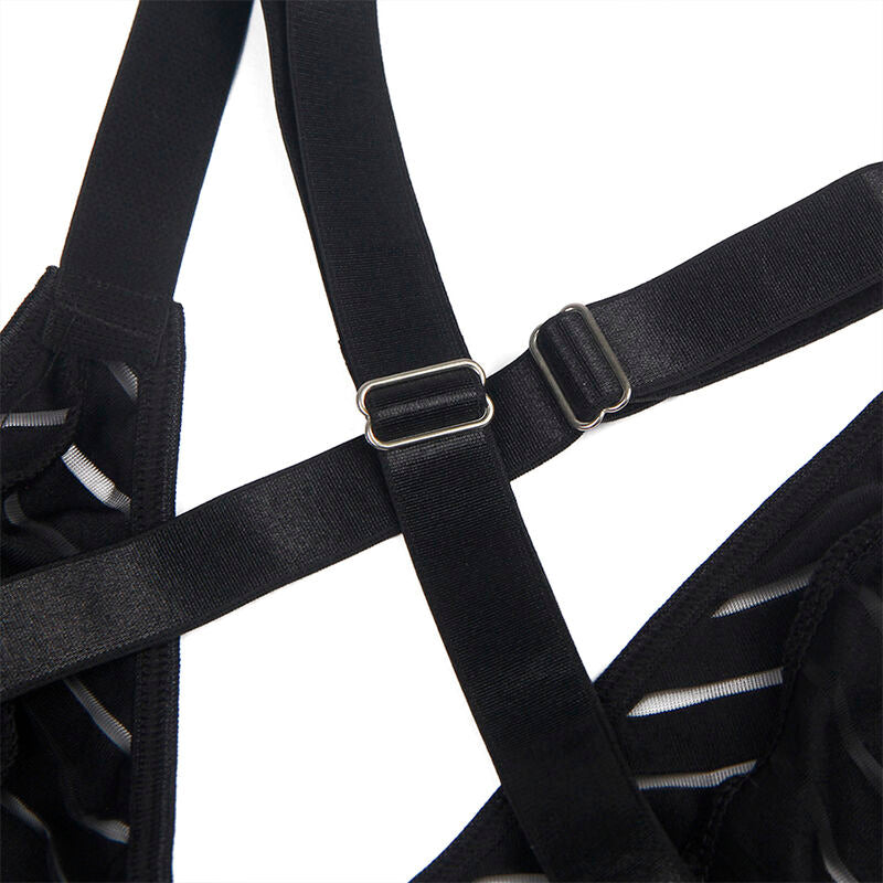 Subblime - 954154 Body Mit Strumpfgãœrtel Schwarz L/Xl
