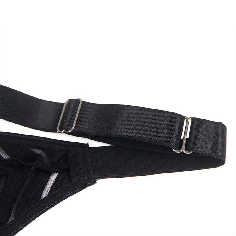 Subblime - 954154 Body Mit Strumpfgãœrtel Schwarz L/Xl