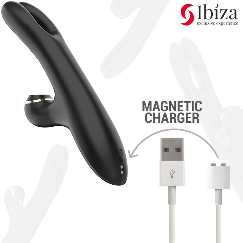 Ibiza - Double Vibrator Clamp Black