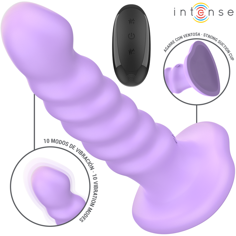 Intense - Brenda Vibrator Grã–Sse M Spiralendesign 10 Vibrationen Lila Fernbedienung