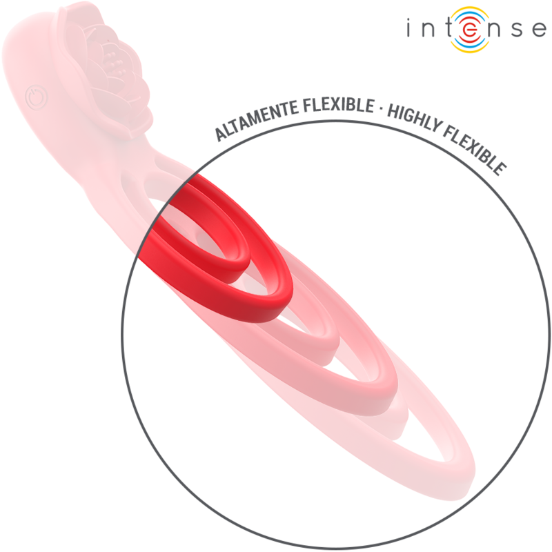 Intense - Gail Stimulator Rose 10 Vibrationen Rot Fernbedienung