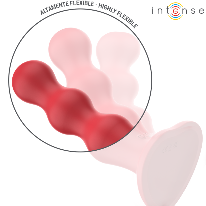 Intense - Cody Vibrator Mit Saugnã„Pfen Rote Fernbedienung
