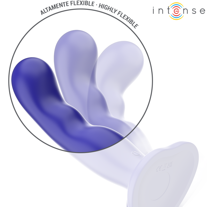 Intense - Shorty Vibrator Mit Saugnã„Pfen Blau Fernbedienung