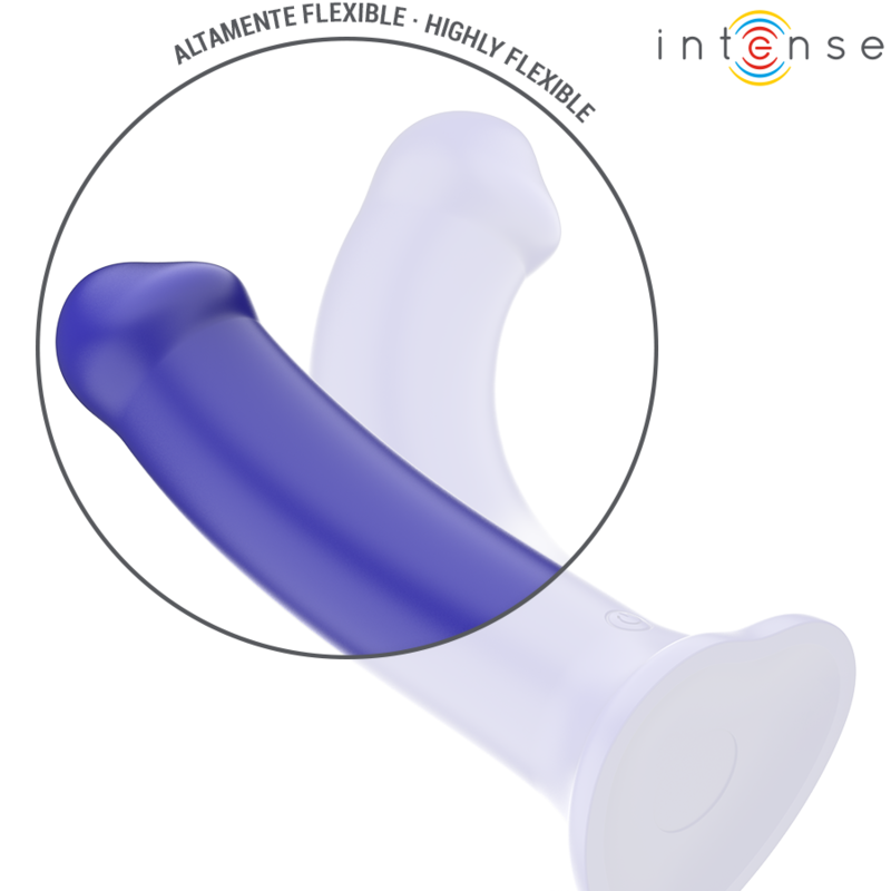Intense - Victoria Vibrator Mit Saugnapf 10 Vibrationen Dunkelblau Fernbedienung