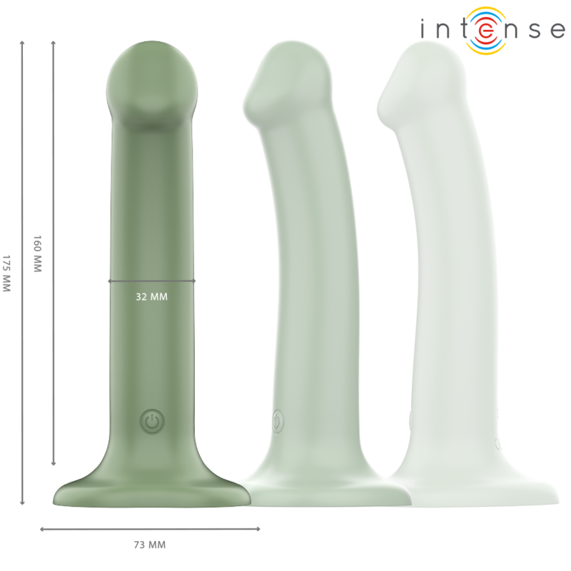 Intense - Becca Vibrator Mit Saugnapf 10 Vibrationen Grãœne Fernbedienung