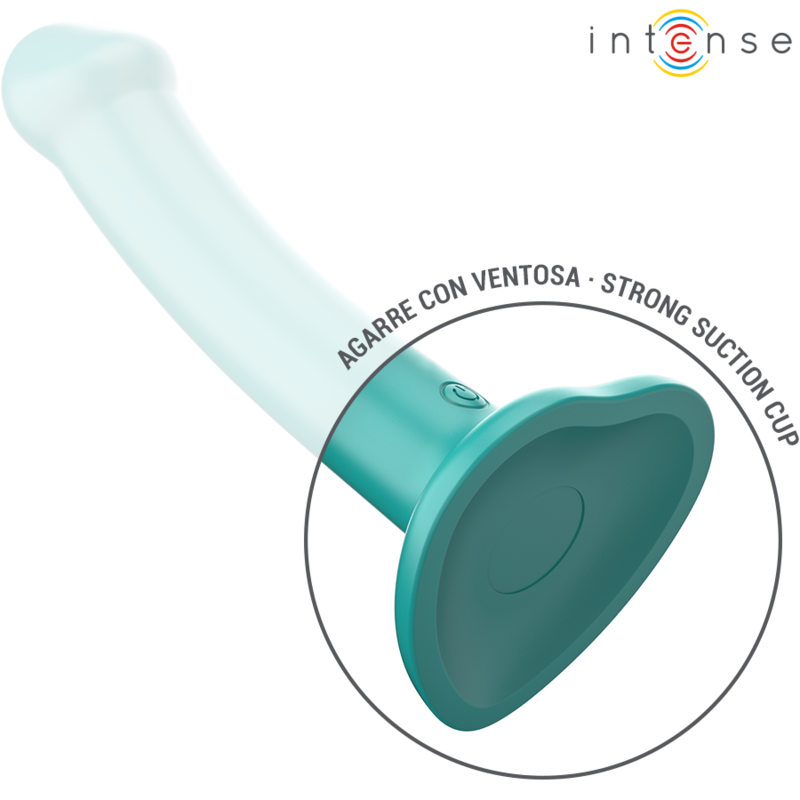 Intense - Katie Vibrator Mit Saugnã„Pfen 10 Vibrationen Blau Fernbedienung