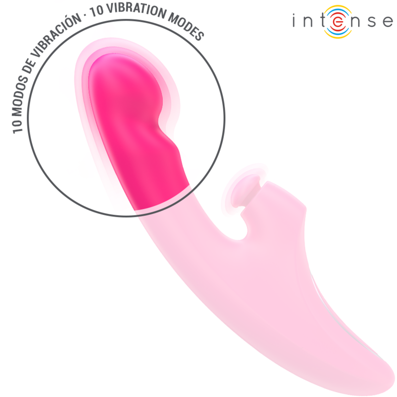 Intense - Emi Vibrator 13,5 Cm Multifunktion 3 In 1 10 Vibrationen Rosa