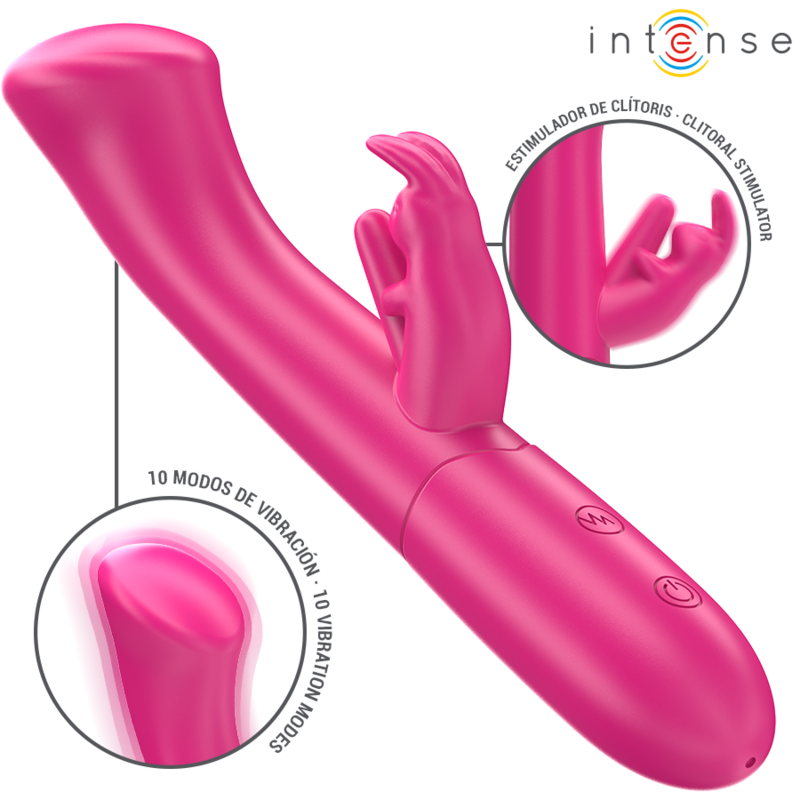 Intense - Julieta Rabbit Vibrator 18,6 Cm 10 Vibrationen Rosa