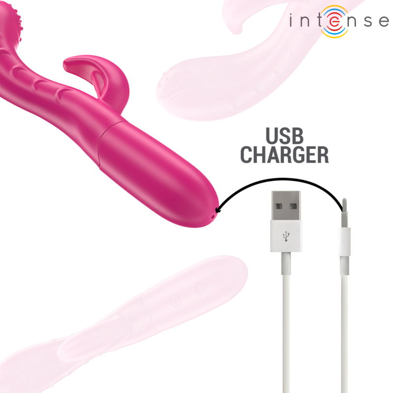 Intense - Amara Vibrator Mit Stimulierender Zunge 10 Vibrationen Rosa