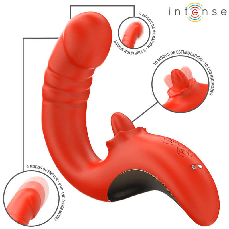 Intense - Paulina Vibrator Und Stimulator In U-Form Rot