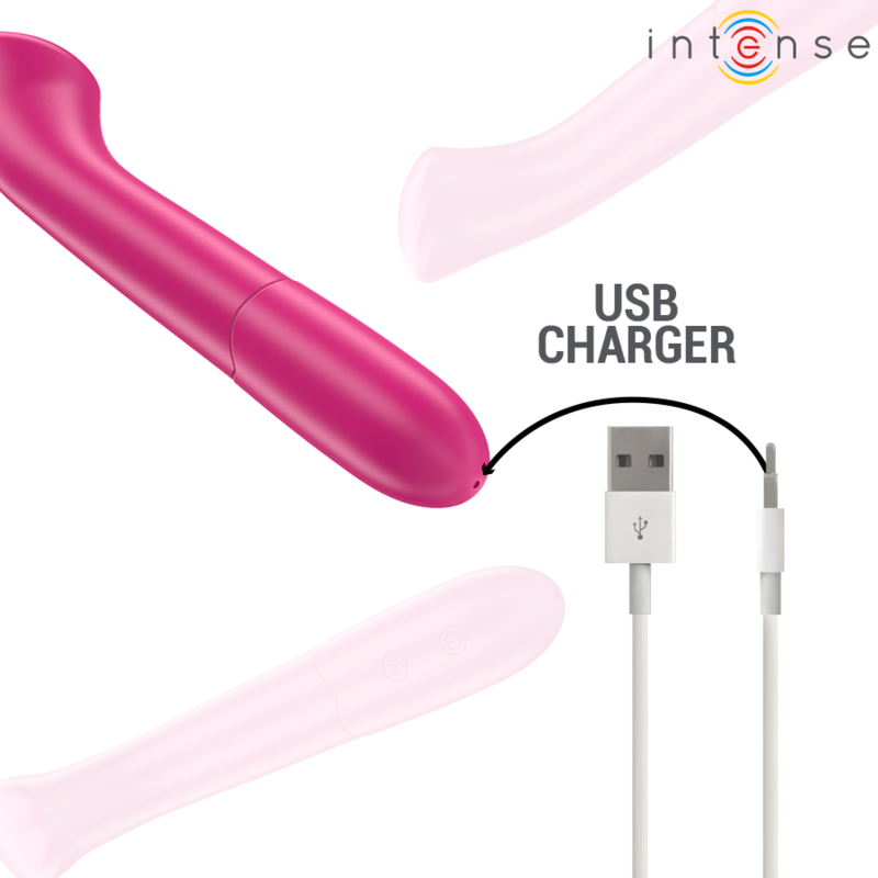 Intense - Paty Vibrator 19 Cm Flexibel 10 Vibrationen Modell 2 Rosa