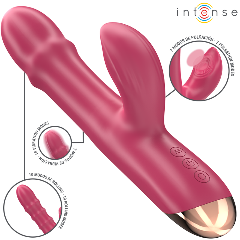 Intense - Chloe Multifunktionsvibrator 3 In 1 Rot
