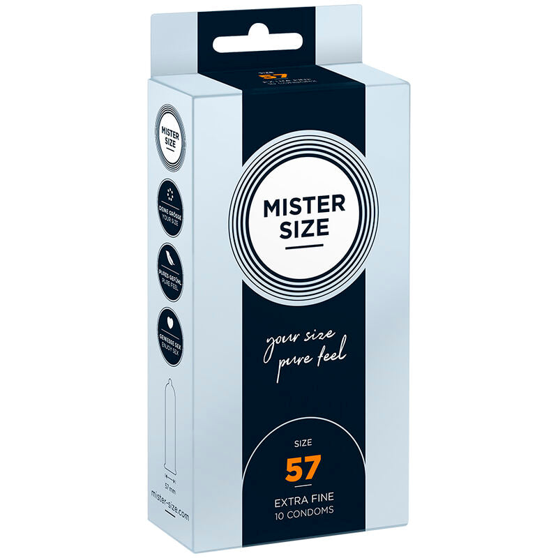 Mister Size - Kondomgrã–Sse L 57 Mm (10 Einheiten)