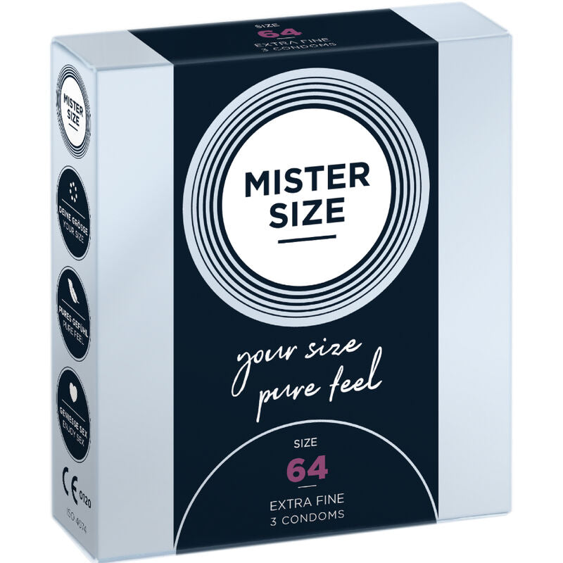 Mister Size - Kondome Grã–Sse Xxl 64 Mm (3 Einheiten)