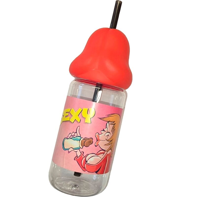 Diablo Picante - Penisfã–Rmige 360 Ml Babyflasche Rot