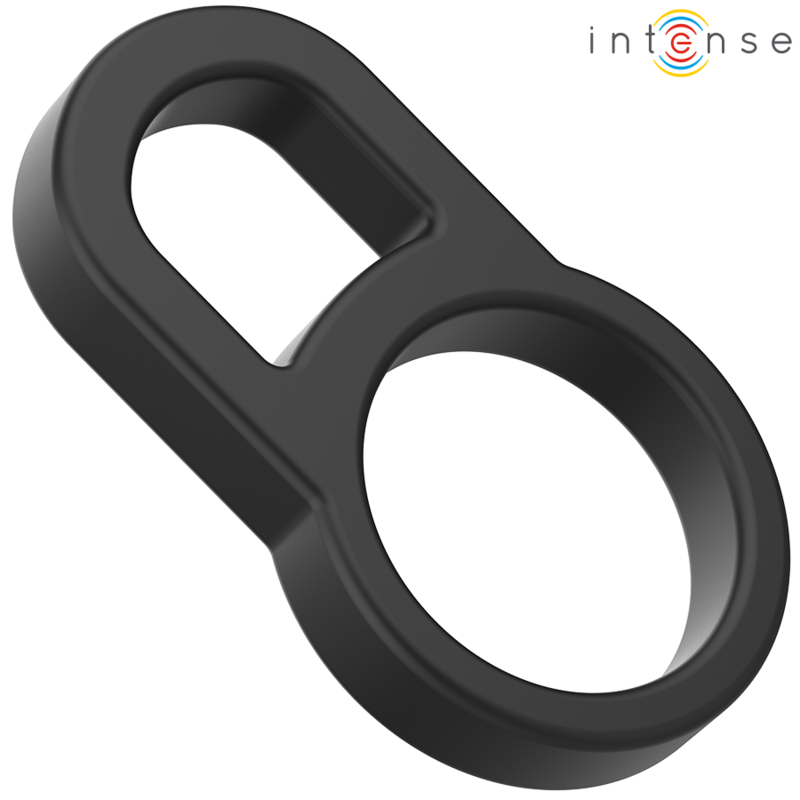 Intense - Bobby Dual Silicone Cock Ring Black