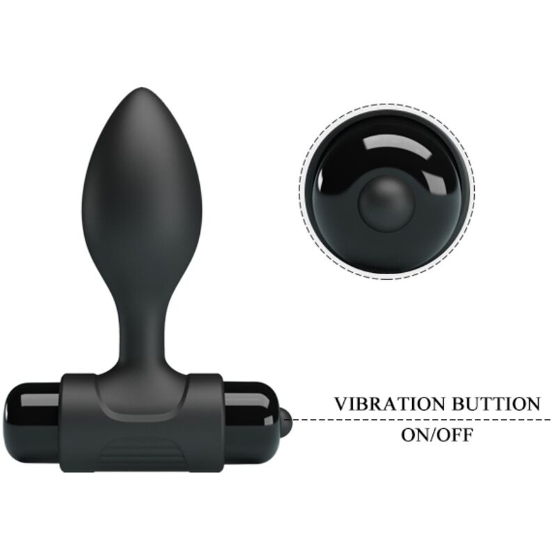 Pretty Love - Vibra Butt 10 Vibration Anal Plug Black