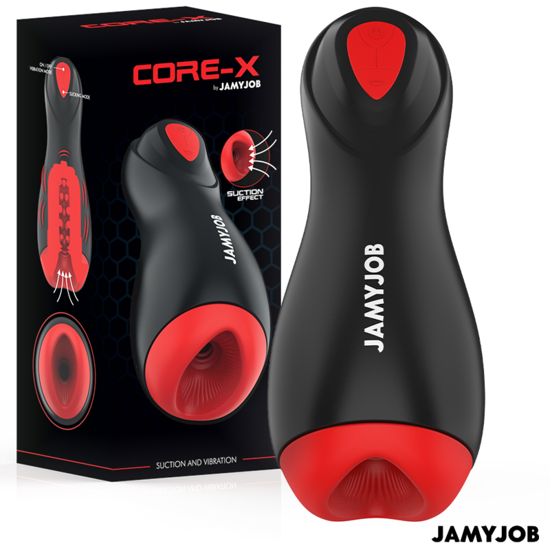 Jamyjob - Core-X Automatischer Masturbator 5 Saug- Und Vibrationsmodi