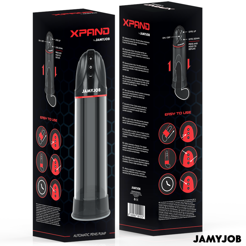Jamyjob - Xpand Automatische Pumpe 3 Saugstufen Grau