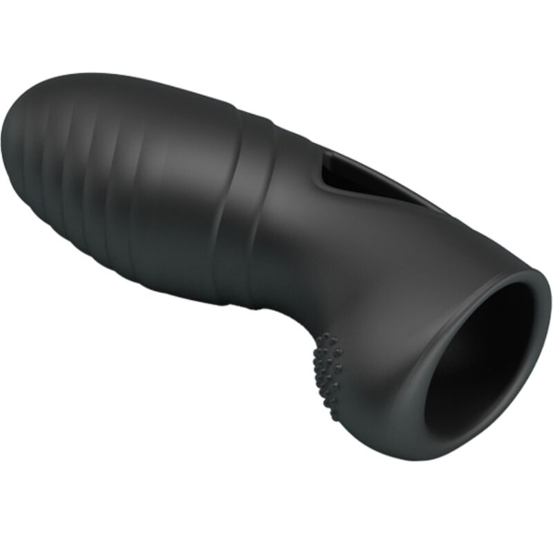 Pretty Love - Alan Silicone Finger Vibrator Black