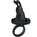 Pretty Love - Vibrationsring + Rabbit-Klitoris-Stimulator 10 Vibrationen Schwarz