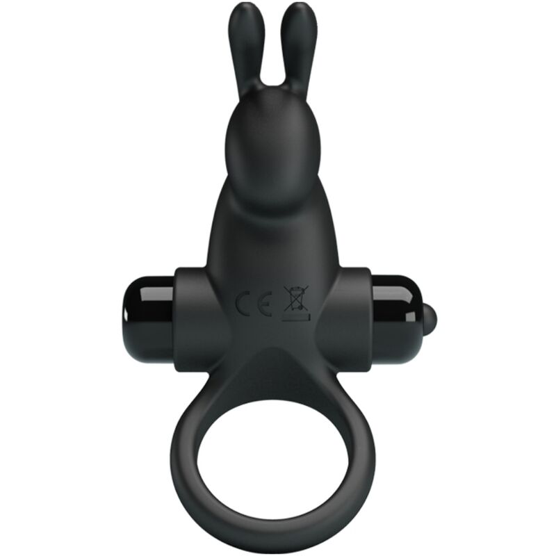 Pretty Love - Vibrationsring + Rabbit-Klitoris-Stimulator 10 Vibrationen Schwarz