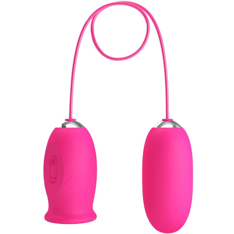 Pretty Love - Daisy Vibrating Egg + Clitoral Stimulating Tongue Pink