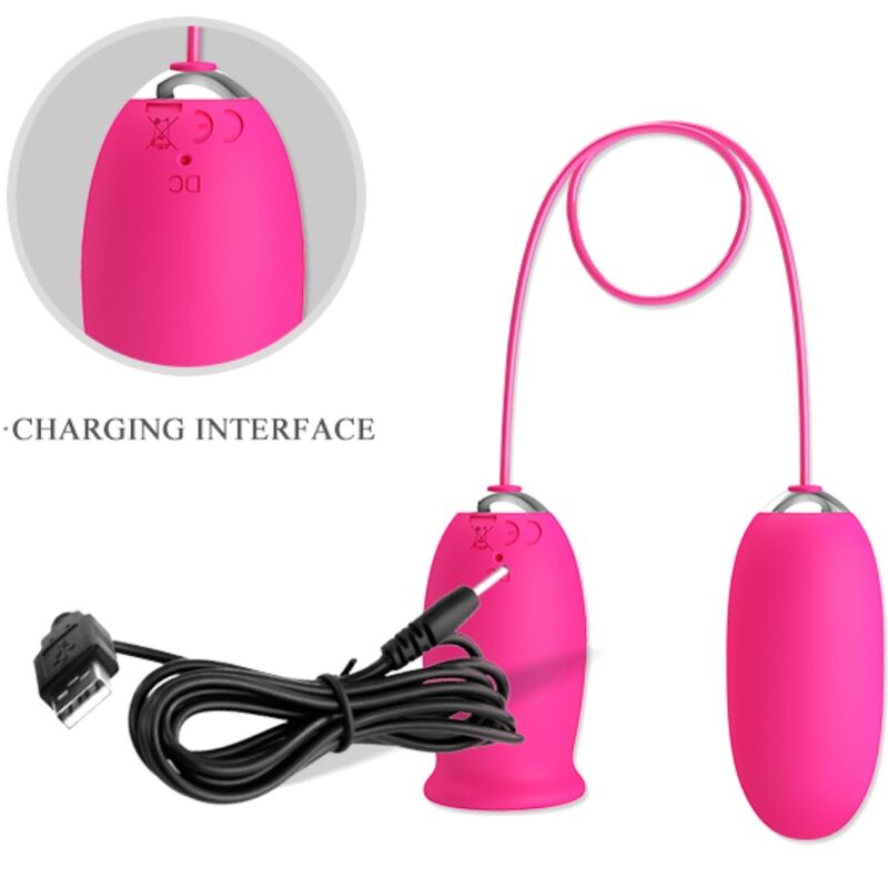 Pretty Love - Daisy Vibrating Egg + Clitoral Stimulating Tongue Pink