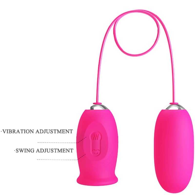 Pretty Love - Daisy Vibrating Egg + Clitoral Stimulating Tongue Pink