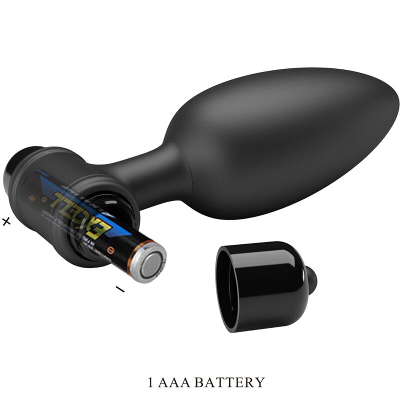 Pretty Love - Vibra Butt Plug 2 Anal Plug 10 Vibrationen Schwarz