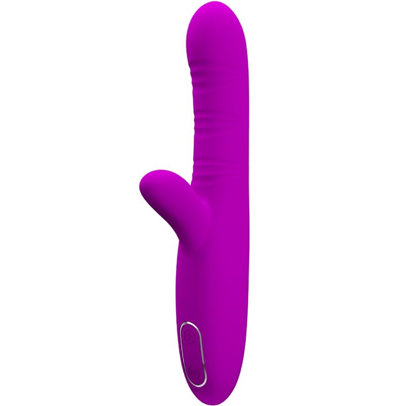 Pretty Love - Angelique Multi-function Vibrator + Clitoral Stimulator Purple