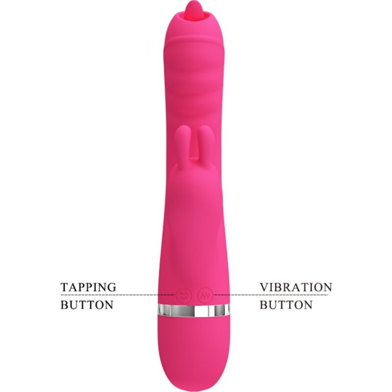 Pretty Love - Phoenix Multifunctional Rabbit Vibrator Pink